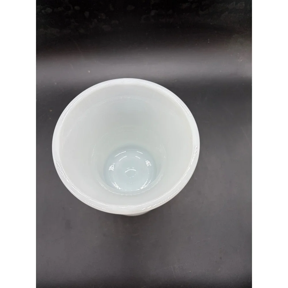 Vintage Cleveland Milk Glass Urn Vase White Pedestal Flared Rim Decor 6 Inch